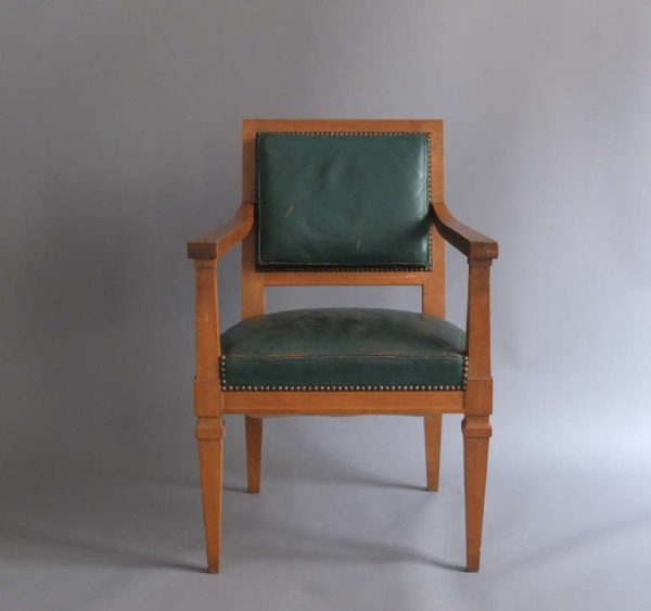 A Fine French Art Deco Armchairs Attributed to Arbus - Image 2