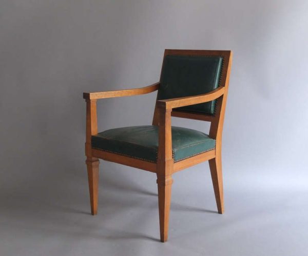 A Fine French Art Deco Armchairs Attributed to Arbus - Image 3