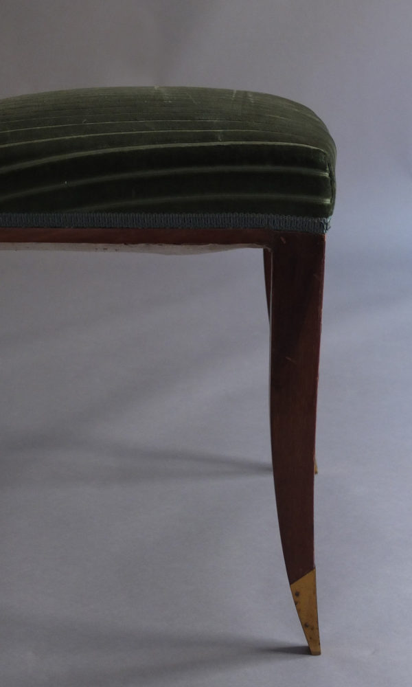 Pair of French Art Deco Side Chairs in the Manner of Alfred Porteneuve - Image 11