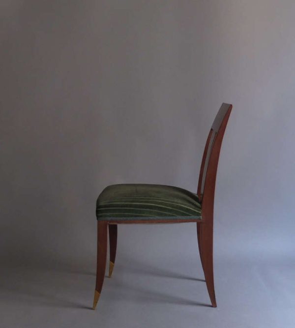 Pair of French Art Deco Side Chairs in the Manner of Alfred Porteneuve - Image 5