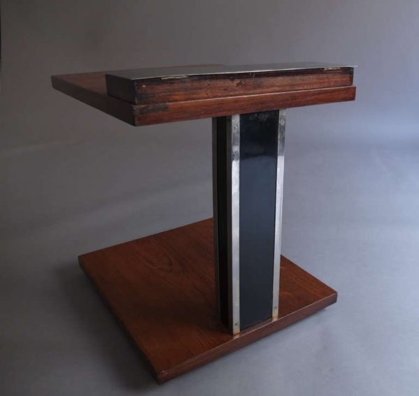 French Art Deco Smoking Side Table - Image 8