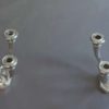A Pair of Fine French Art Deco Silver Plated Bronze Candelabra