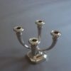 A Pair of Fine French Art Deco Silver Plated Bronze Candelabra