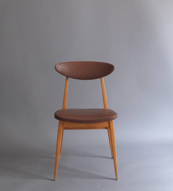 Set of 14 French 1950s Dining or Side Chairs - Image 2