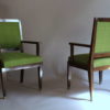 A Pair of French Art Deco Desk or Bridge Armchairs