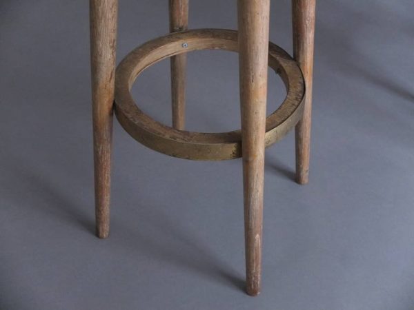 A Pair of French Art Deco Bar Stools - Image 4