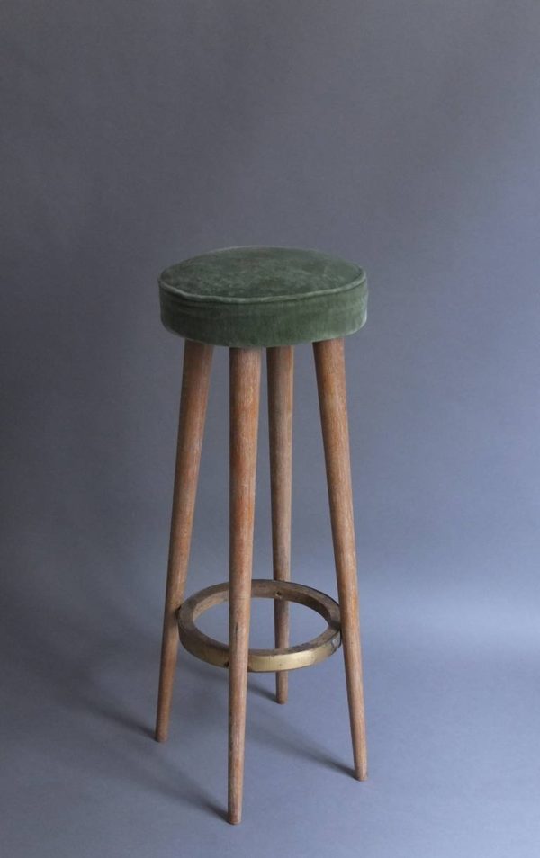 A Pair of French Art Deco Bar Stools - Image 6