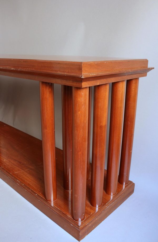 A Fine French Art Deco Mahogany Two Tier Console or Sofa Table - Image 11