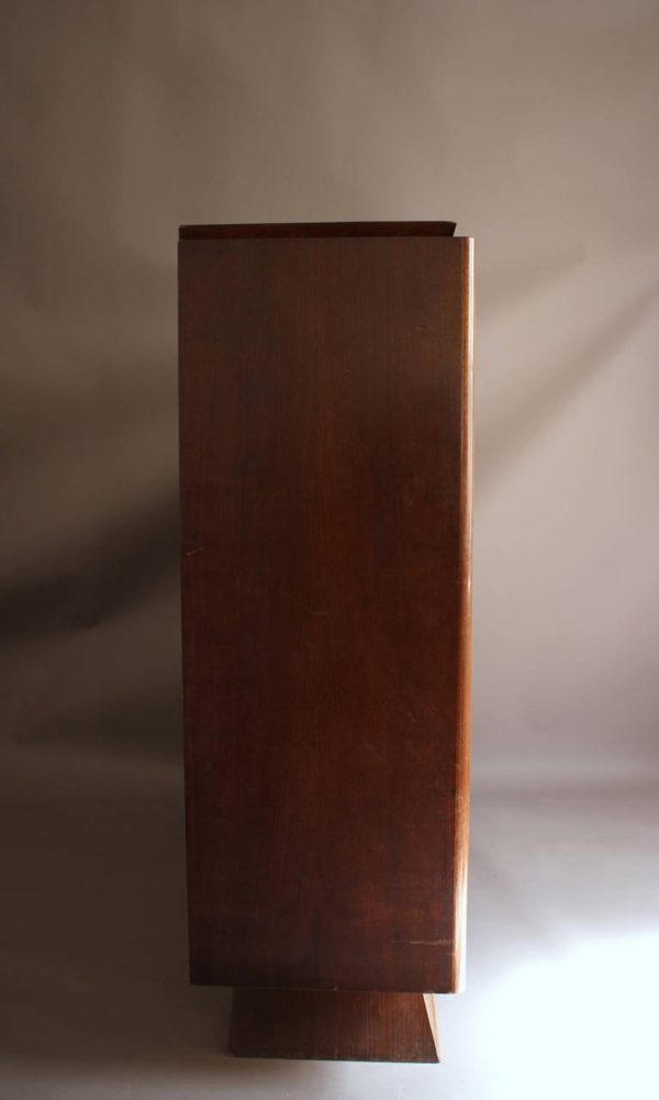 French Art Deco Rosewood and Sycamore Armoire - Image 8