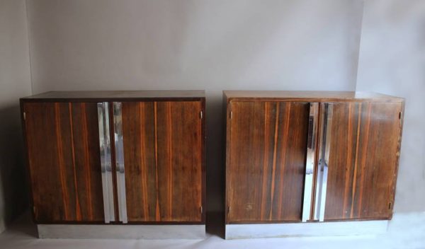 Two French Art Deco Macassar Cabinets - Image 9