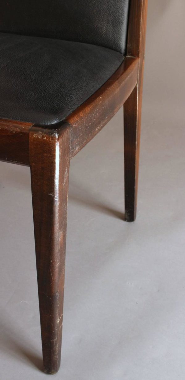 Set of 12 Art Deco Stained Beech Dining Chairs - Image 5