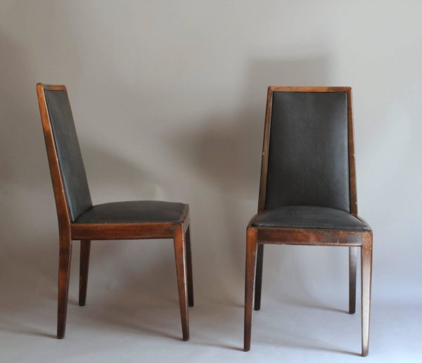 Set of 12 Art Deco Stained Beech Dining Chairs - Image 7