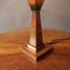 A Fine French Art Deco Oak and Copper Table Lamp by Emile Jacot