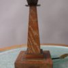 A Fine French Art Deco Oak and Copper Table Lamp by Emile Jacot