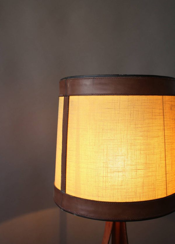 Unusual French "Stirrup" Table Lamp - Image 9