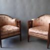 A Pair of Fine French Art Deco Mahogany Armchairs by Paul Follot