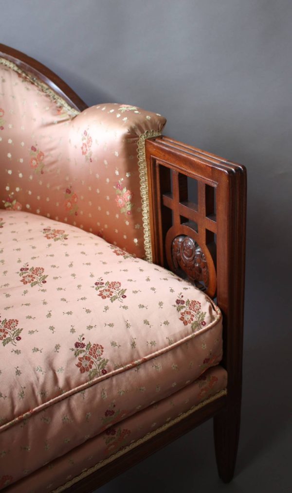 A Pair of Fine French Art Deco Mahogany Armchairs by Paul Follot - Image 6