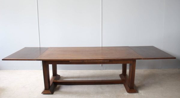 Rare French Art Deco Walnut Dining Room Set by Jean-Charles Moreux - Image 5