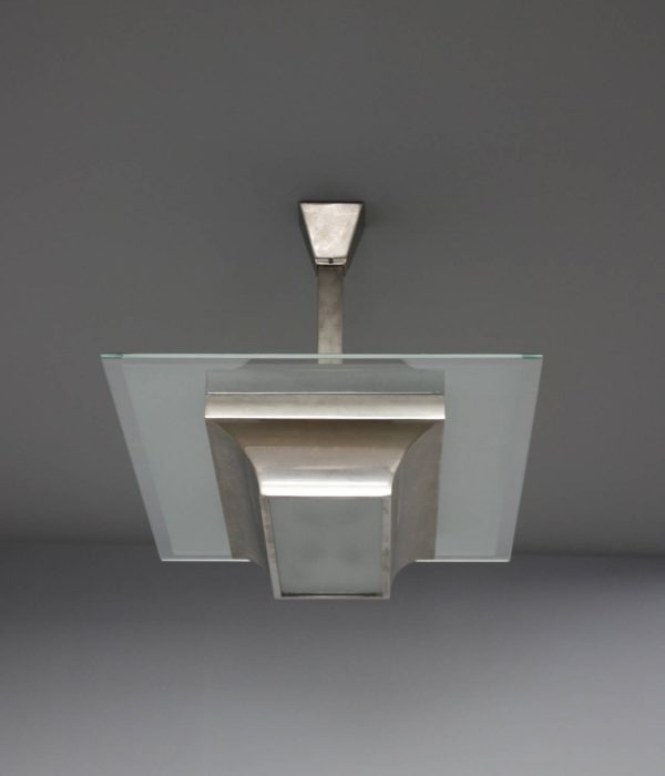 Fine French Art Deco Modernist Chandelier - Image 6