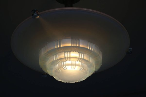 Fine French Art Deco Chandelier by Simonet Freres - Image 8