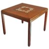 Fine French Art Deco Side or Game Table by Paul Follot