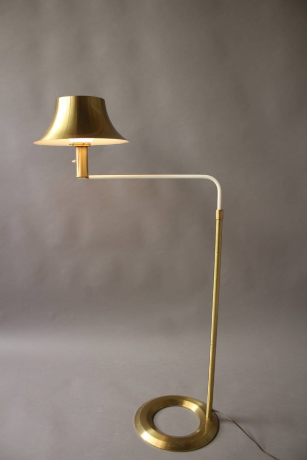 Fine and Unusual French Art Deco Floor Lamp by Jean Perzel - Image 8