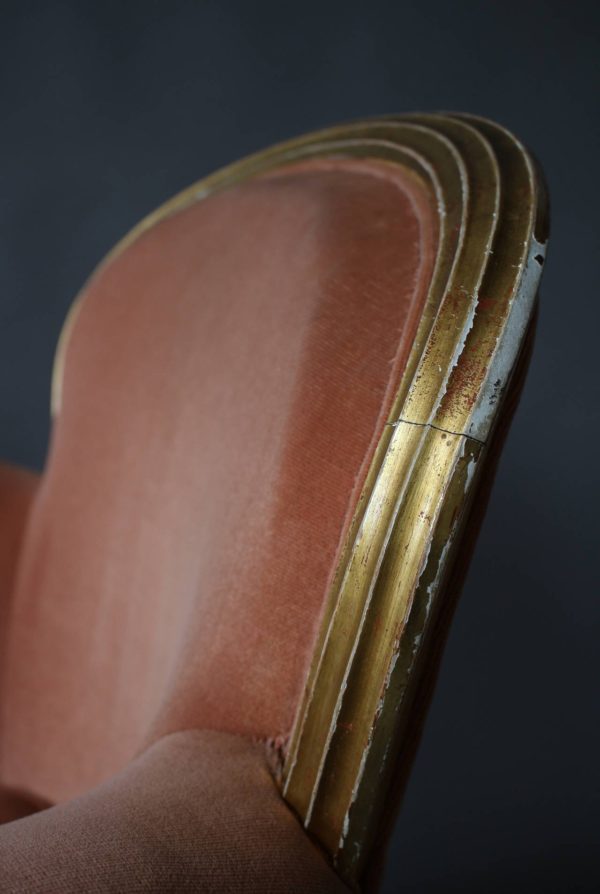 A Fine French Art Deco Gilded Club Armchair by Paul Follot - Image 7