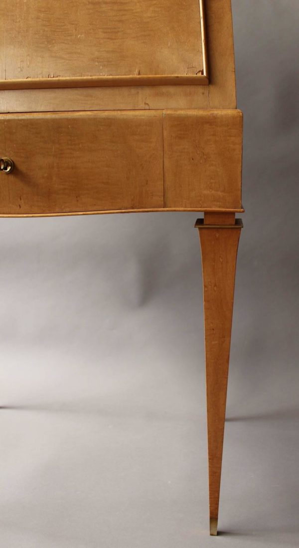 Fine French Art Deco Sycamore Secretary by Batistin Spade - Image 9