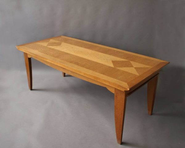 Fine French Art Deco Oak Table by Pierre Bloch and Charles Dudouyt - Image 4