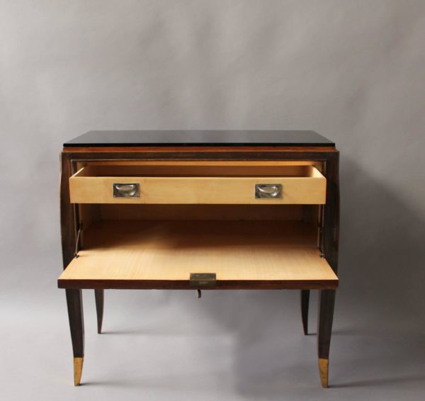 Pair of Fine French Art Deco Rosewood Cabinets or Commodes by Jean Pascaud - Image 9