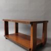 Large Fine French Art Deco Rosewood and Mahogany Two-Tier Coffee Table