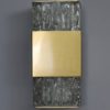 Five Fine French Art Deco Bronze and Slabs Glass Sconces by Perzel