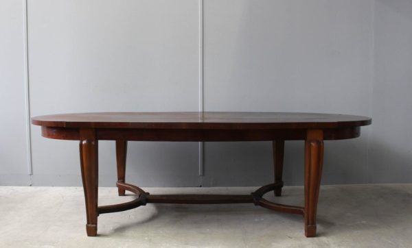 French Art Deco Mahogany Dining Table in the Manner of Arbus - Image 6