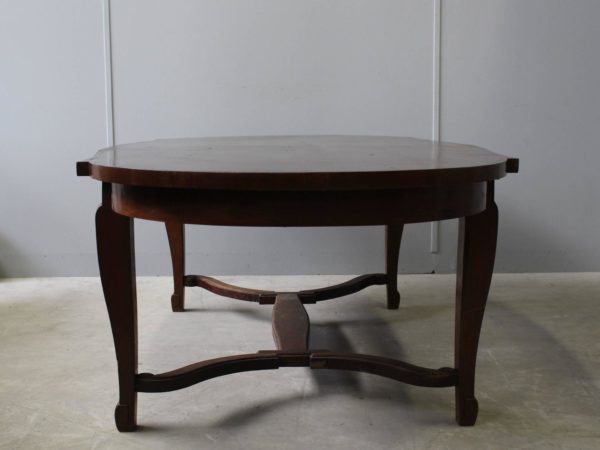 French Art Deco Mahogany Dining Table in the Manner of Arbus - Image 4