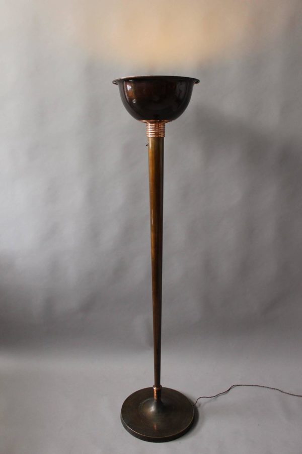 A Fine French Art Deco Floor Lamp by Genet et Michon - Image 8