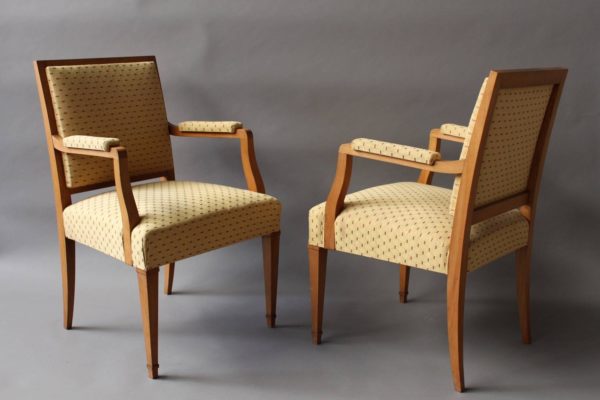 A Pair of French Art Deco Bridge Armchairs - Image 2