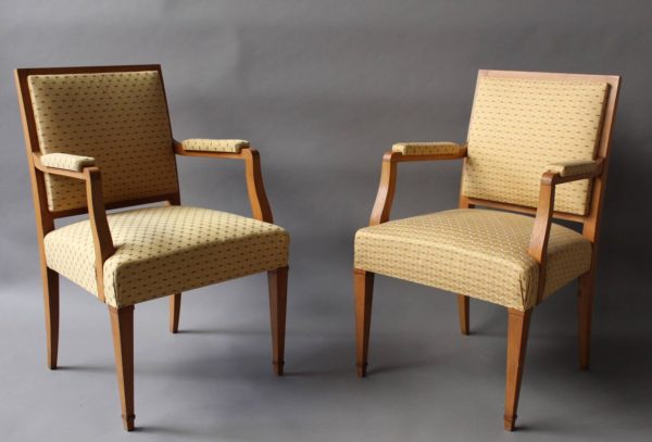 A Pair of French Art Deco Bridge Armchairs - Image 10