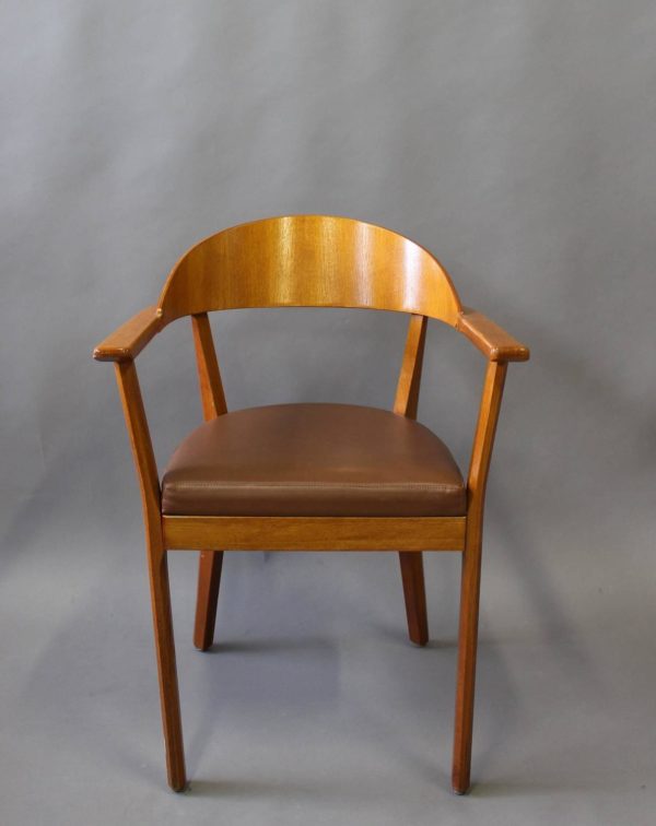 5 Wooden Armchairs by Baumann, 1980s - Image 3