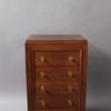 Fine Small French Art Rosewood Four Drawers Commode with Brass Pulls