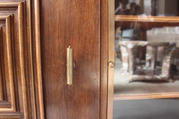 A Fine French Art Deco Two Doors Walnut Buffet - Dry Bar in the Manner of Maxime Old - Image 12