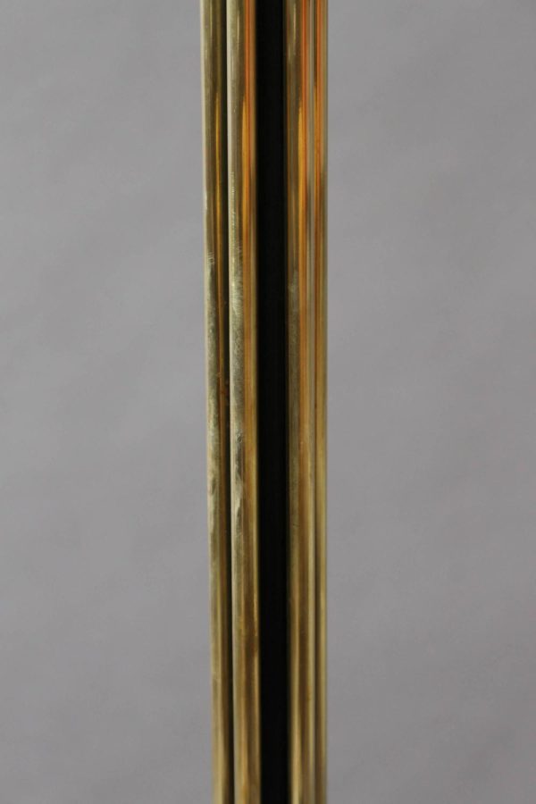 Fine French 1950s Brass and Black Metal Floor Lamp by Arlus - Image 7