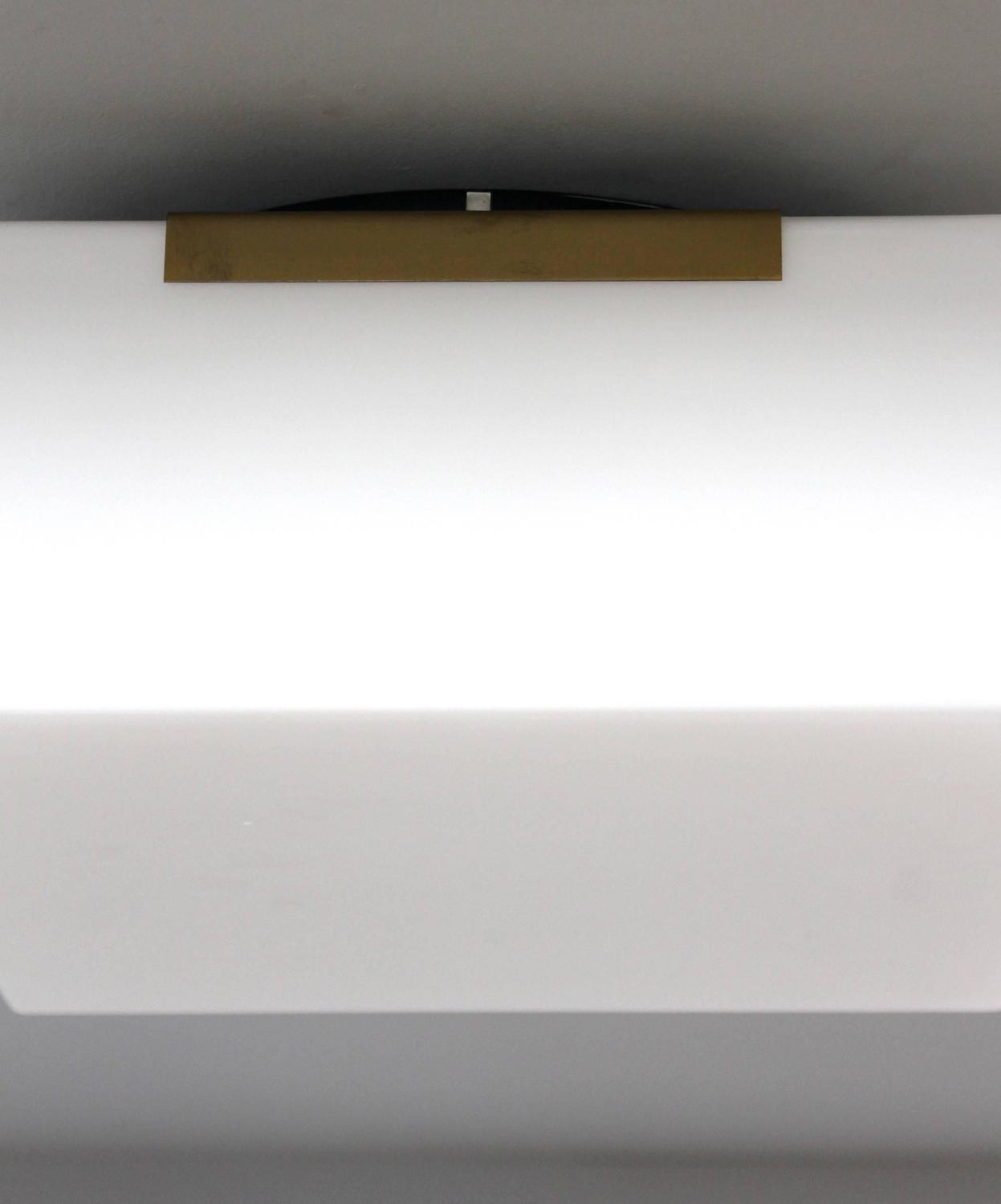 Fine French Art Deco Glass and Bronze Flush Mount by Perzel - Image 9