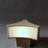 French 1950's Lacquered Metal and Lucite Triangular Shape table Lamp by Perzel