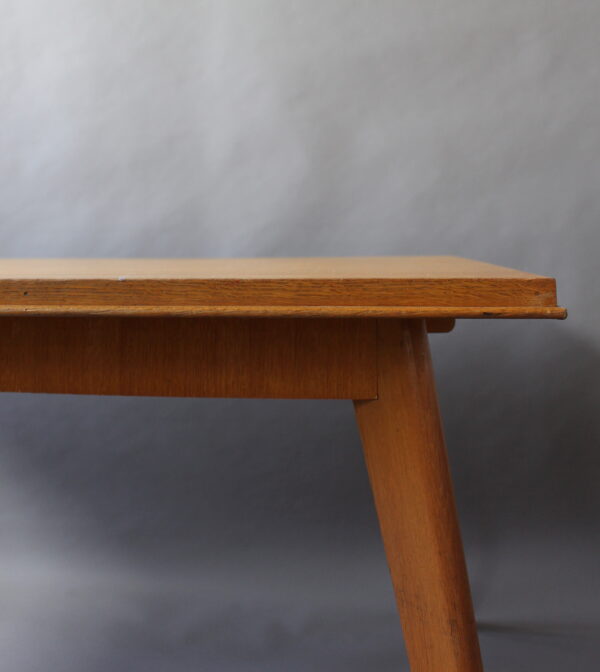 A Fine French 1950's Compass Oak Table - Image 12