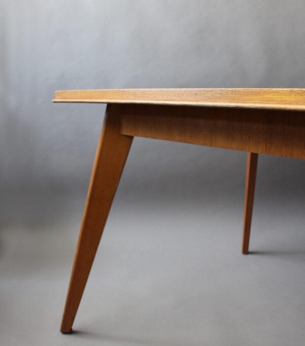 A Fine French 1950's Compass Oak Table - Image 11