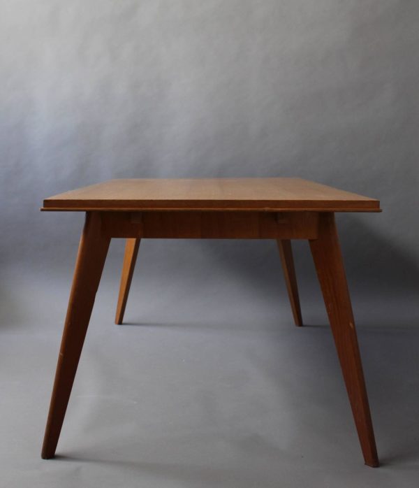 A Fine French 1950's Compass Oak Table - Image 6