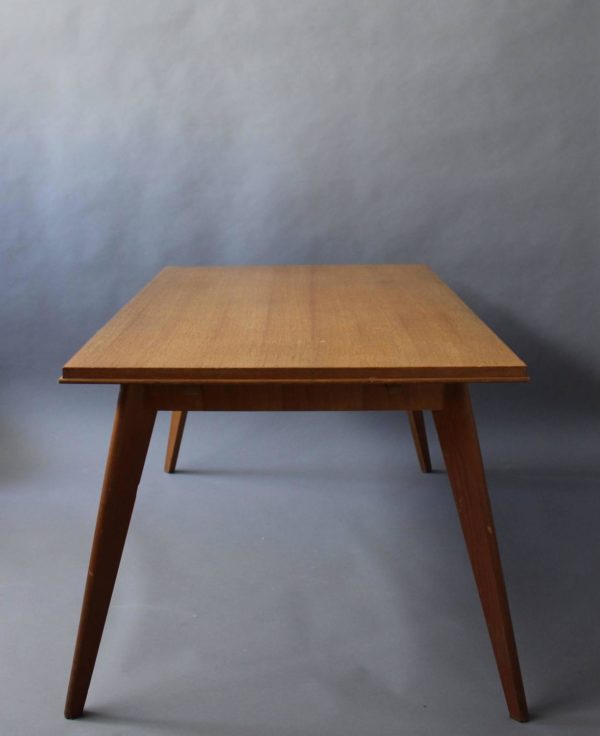 A Fine French 1950's Compass Oak Table - Image 7