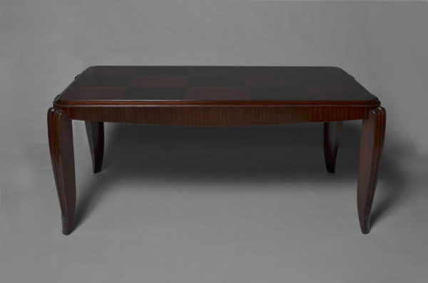 A Fine French Art Deco Mahogany Dining Table in the style of Jean Pascaud - Image 4