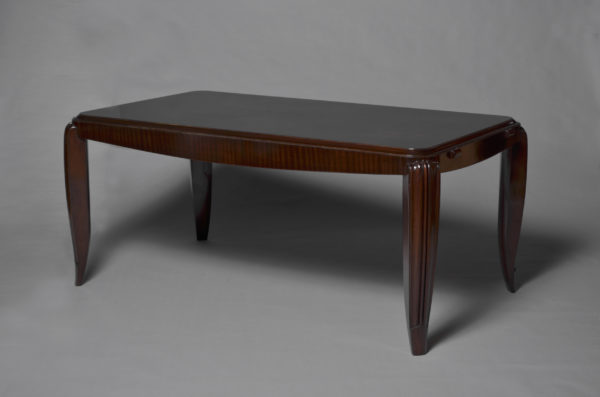 A Fine French Art Deco Mahogany Dining Table in the style of Jean Pascaud - Image 5