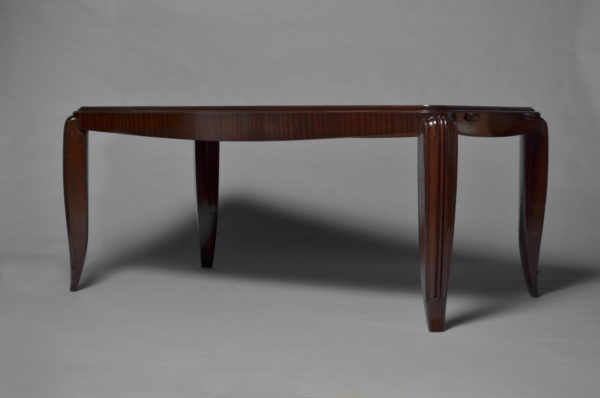 A Fine French Art Deco Mahogany Dining Table in the style of Jean Pascaud - Image 11